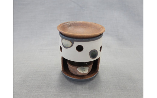 【おうちで陶炎祭】 茶香炉 「坪内孝典」作【笠間焼】 AY-025