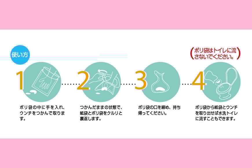 ペット用 おてがる ウンチ 処理袋 防臭 ポイ太くん 100枚×4パック 犬 笠間市 茨城県 JU-002