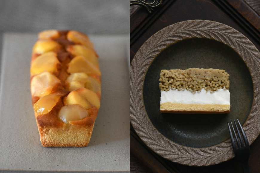 笠間マロン堂Gセット ・ほほ栗モンブラン1箱・ほほ栗パウンドケーキ1箱 JA-010