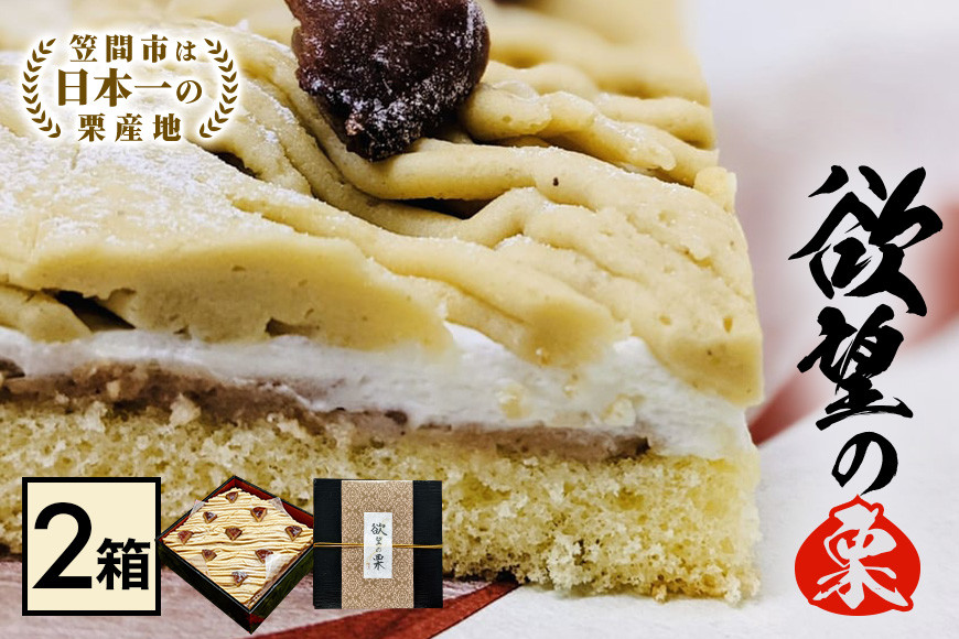 モンブラン 2箱 栗 欲望の栗 お取り寄せ スイーツ ケーキ 冷凍 ギフト プレゼント くり クリ 栗スイーツ 国産 高級 栗モンブラン マロンケーキ 栗ケーキ 冷凍ケーキ 自宅用 ご褒美 渋皮煮 甘露煮 和スイーツ 笠間市 茨城県 いばらき HZ-003