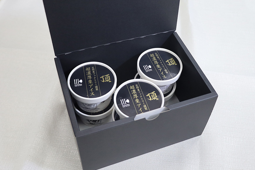 「栗の生産日本一」茨城県 頂 笠間の栗 超濃厚栗アイス6個セット IB-006