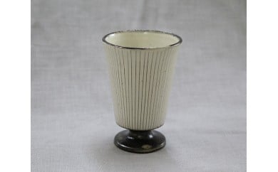 陶芸家「武内雅之」作 マイ猪口倶楽部(馬上盃 白)【笠間焼】 AY-026