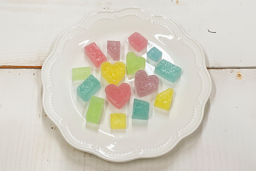 食べる宝石 琥珀糖 甘い 寒天ゼリー ジャム瓶 カラフル シャリシャリ ゼリー 寒天 手作り ギフト プレゼント 贈り物 かわいい おいしい お菓子 おやつ 菓子 パンプルティンク 笠間市 茨城県