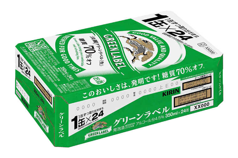 AB031-1　キリンビール取手工場産淡麗グリーンラベル缶350ml×24本