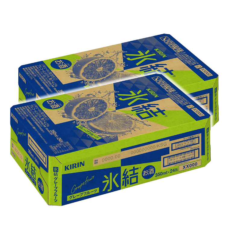キリンビール取手工場産 氷結グレープフルーツ350ml缶-24本×2ケース|KIRIN 麒麟 チューハイ 氷結 氷結グレープフルーツ 茨城県 取手市（AB088-1）
