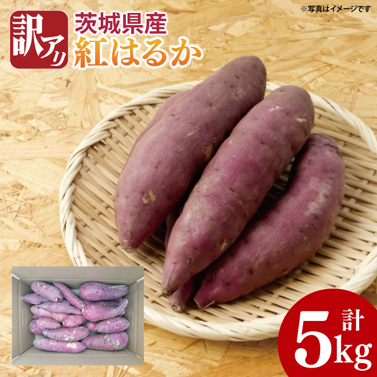 【期間限定】訳アリ 5kg 茨城県産 紅はるか　芋　イモ　サツマイモ　さつまいも　訳あり（AS003）