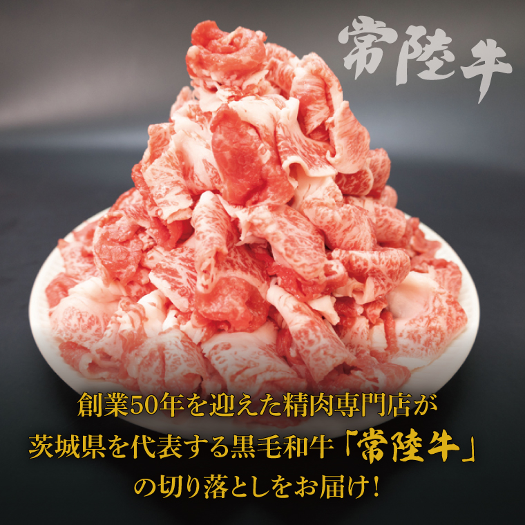 常陸牛 切り落とし 約1kg【茨城県共通返礼品】│ お肉 牛肉 モモ バラ 1kg 常陸牛 切り落とし 黒毛和牛 A4 A5 冷凍 牛丼 肉じゃが カレー 煮物 茨城県 取手市（BI001-1）