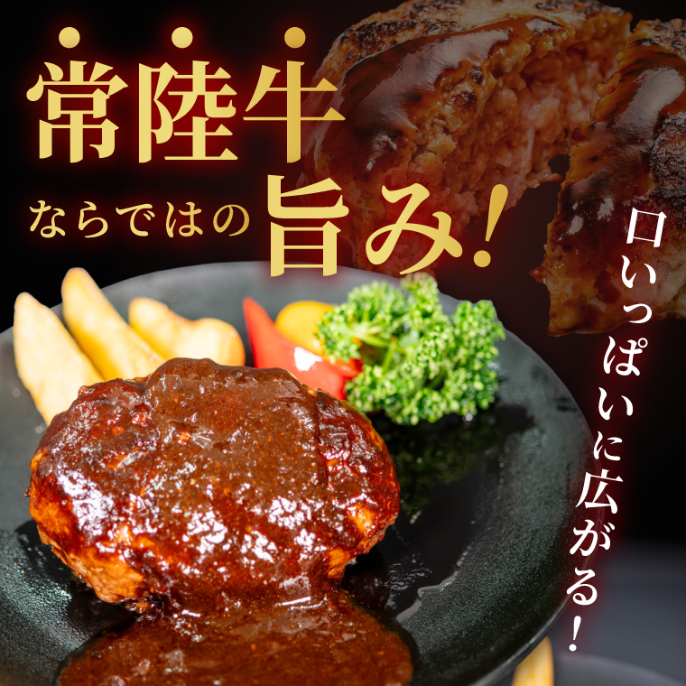 無添加 常陸牛ハンバーグ(100g)5個セット|黒毛和牛 国産和牛 冷凍 個包装 惣菜 おかず 簡単調理 牛肉 人気 茨城県 取手市（AV003）