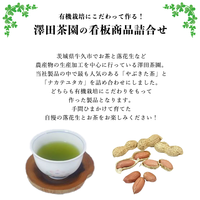 牛久市産お茶と落花生3品セット 落花生 ピーナッツ ピーナツ ナカテユタカ 中手豊 お茶 煎茶 やぶきた茶 美味しい おいしい おやつ お菓子 セット 詰め合わせ ビールのお供 お取り寄せ 詰め合わせ お土産 贈り物 プチギフト 国産 茨城 特産品 農園 自家栽培