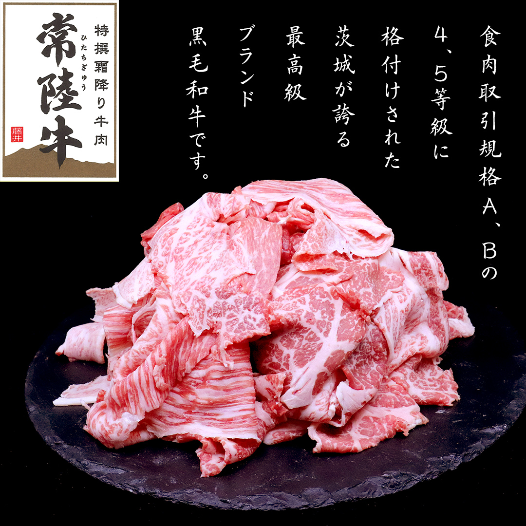 【 3ヶ月 定期便 】『 常陸牛 』 切り落とし 1kg ( 500g × 2パック ) 牛肉 国産 牛 肉 切り落とし肉 切落し 小分け お肉 A4 A5 ブランド牛 黒毛和牛 和牛 国産黒毛和牛 国産牛 すき焼き すきやき ( 茨城県共通返礼品 )