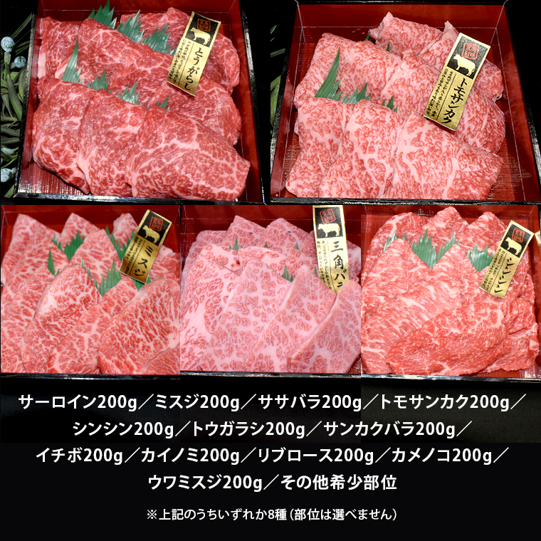 【 常陸牛 希少部位 】 焼肉 食べ比べ 8種 セット ( 茨城県共通返礼品 ) 国産 焼き肉 バーベキュー BBQ お肉 サーロイン バラ ブランド牛