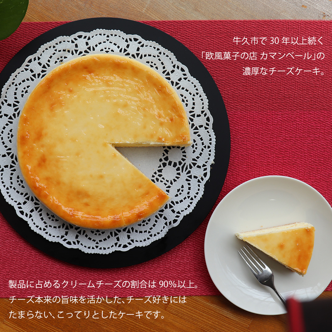 濃厚 ！ ベイクドチーズケーキ （ 冷蔵 ） チーズケーキ ケーキ クリームチーズ 濃厚 甘い おいしい 美味しい スイーツ おうちカフェ お菓子 おやつ お取り寄せ 詰め合わせ セット お土産 贈り物 お祝い 誕生日 プレゼント ギフト パーティー 国産 茨城