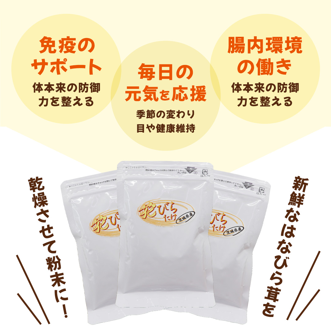花びらたけ 粉末 3袋 セット（各 50g ） （茨城県共通返礼品：城里町） 花びら茸の粉末 ハナビラタケ 野菜 乾燥 花びらたけ きのこ パウダー 手軽 時短
