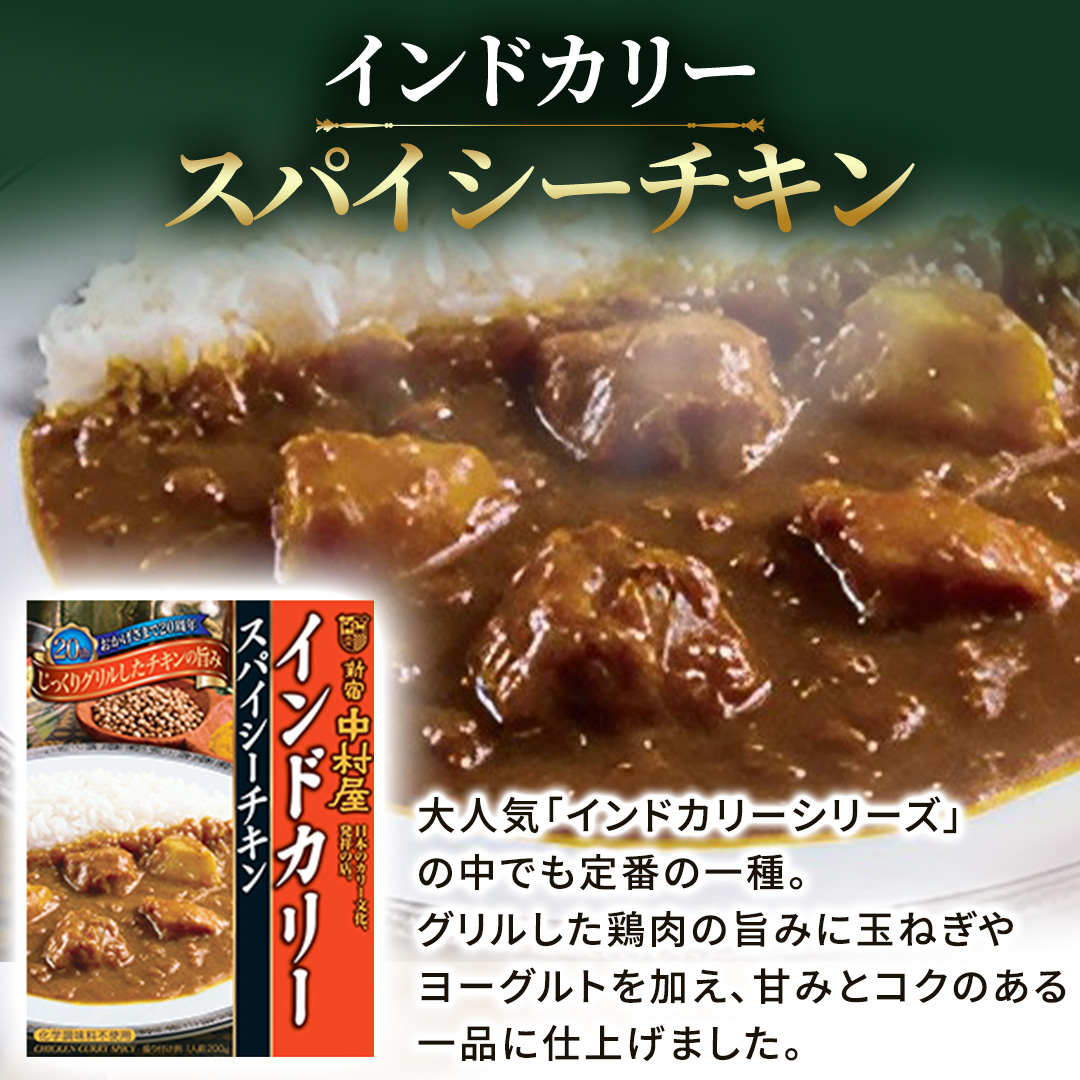 新宿 中村屋 インドカリー スパイシーチキン 40個 レトルト レトルトカレー カレー 常温 温めるだけ 人気 洋食 時短 インドカレー スパイシーカレー 長期保存 災害用 保存食 レンチン レンジ
