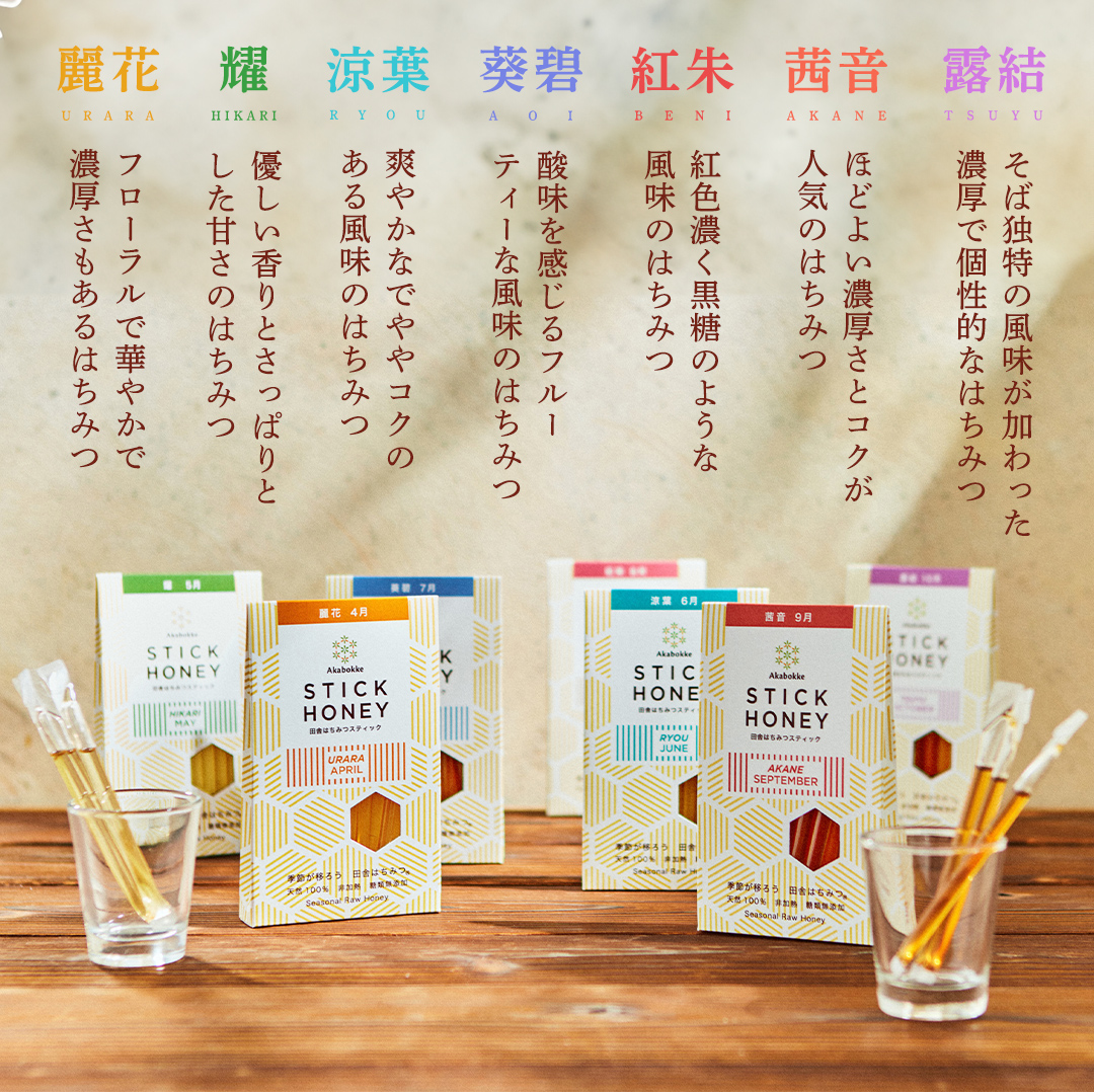 【 数量限定 】田舎はちみつ スティック 7種 セット [ ハニースティック ST7 ]（ 茨城県共通返礼品： 五霞町 ） 季節で移ろう 生ハチミツ 蜂蜜 非加熱 茨城県産 国産 天然 純粋 贈答用 小分け 使い切り