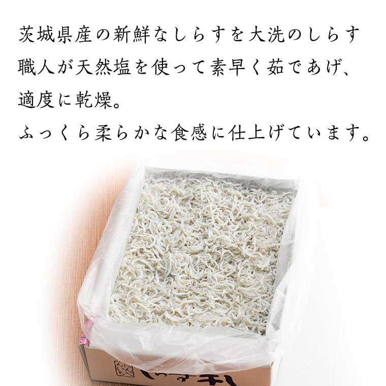 茨城県産 しらす干し 2kg ( 共通返礼品：茨城県 大洗町 )  シラス干し しらす シラス 業務用 冷凍 魚介 海鮮 しらす丼 離乳食 箱