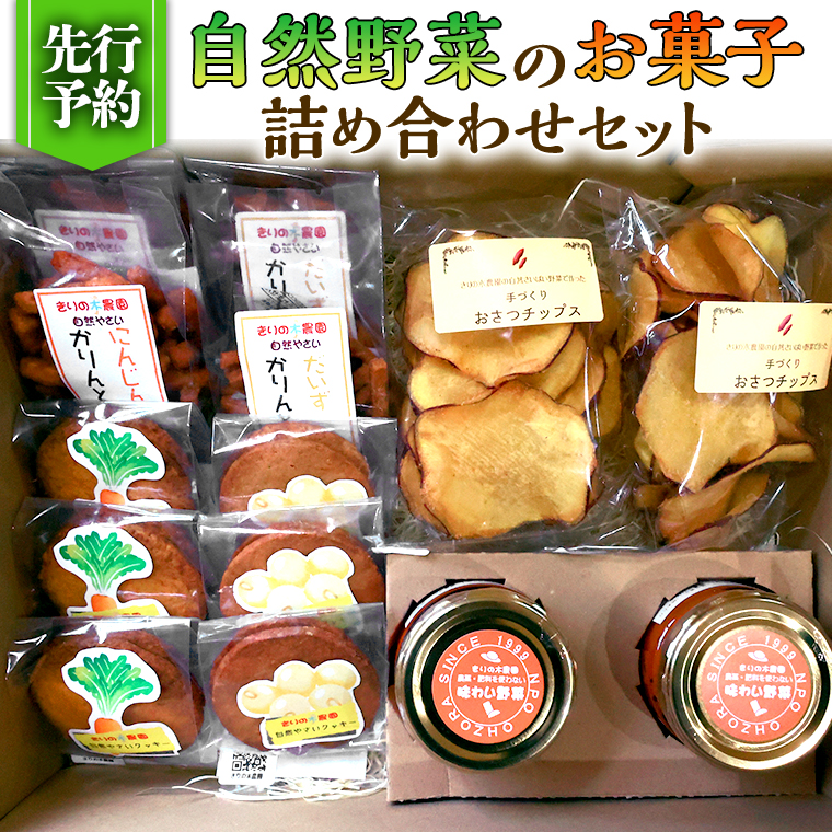【 先行予約 】 自然野菜の お菓子 詰め合わせ セット （ 2025年12月頃より順次発送開始 ） 手作り クッキー かりんとう おつまみ 野菜 ジャム さつまいも にんじん 大豆 菓子 スイーツ