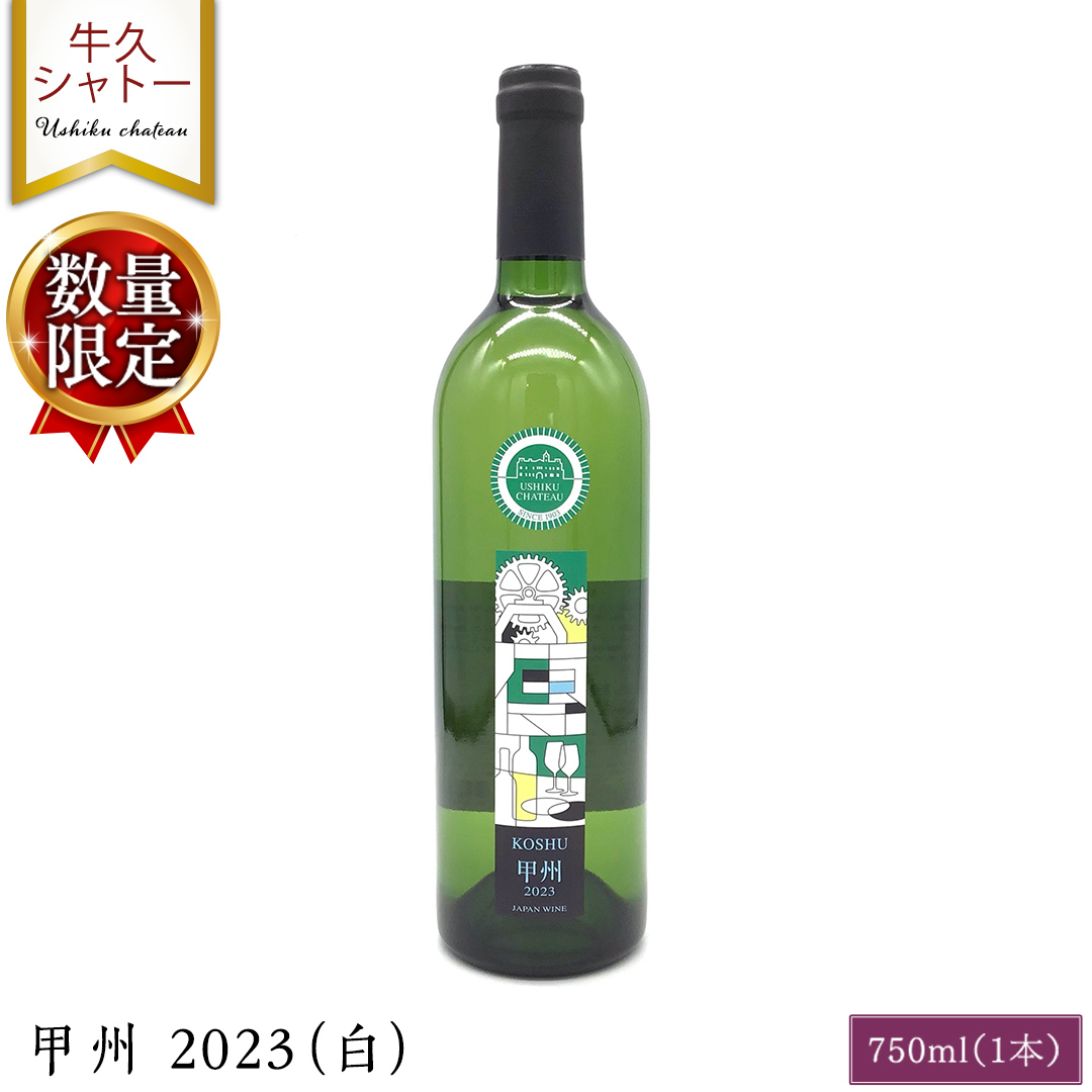 【 数量限定 】 甲州 2023（白） 1本 750ml 白ワイン ワイン やや甘口 アルコール13度 750ミリリットル 甲州使用 ギフト プレゼント 記念日 誕生日 父の日 母の日 お酒 贈り物