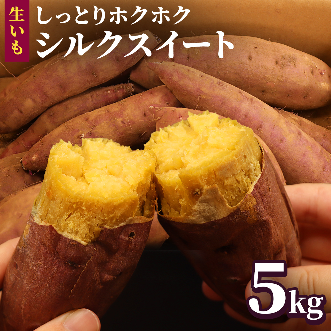 さつまいも 【 シルクスイート 】 5kg ( 箱込 ) サツマイモ さつま芋 芋 いも 野菜 焼き芋 スイーツ おやつ 国産