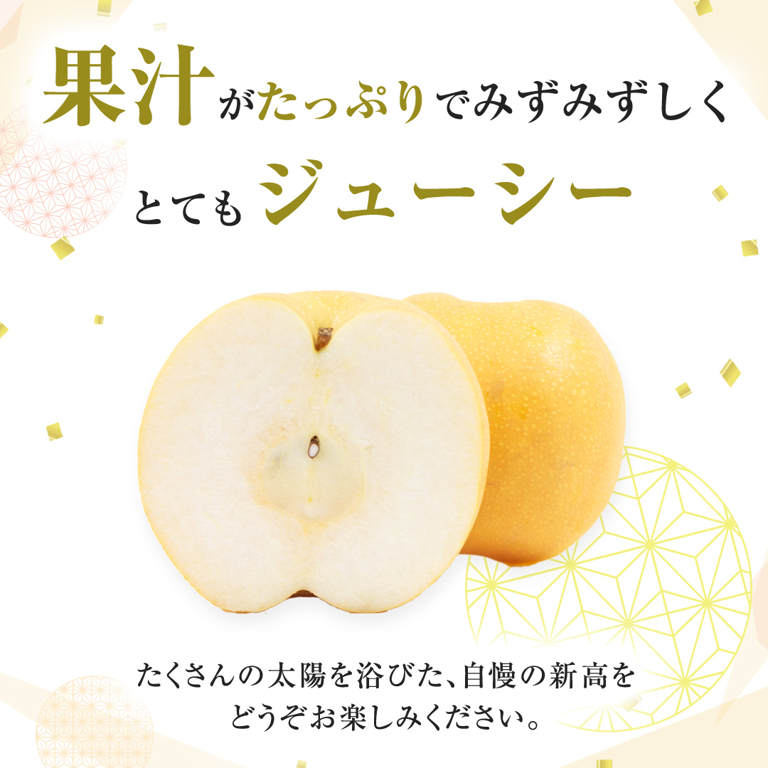 茨城県産 梨 新高 約 5kg 6～12玉 フルーツ 果物 なし ナシ 旬 新鮮 甘い 国産 ジューシー みずみずしい