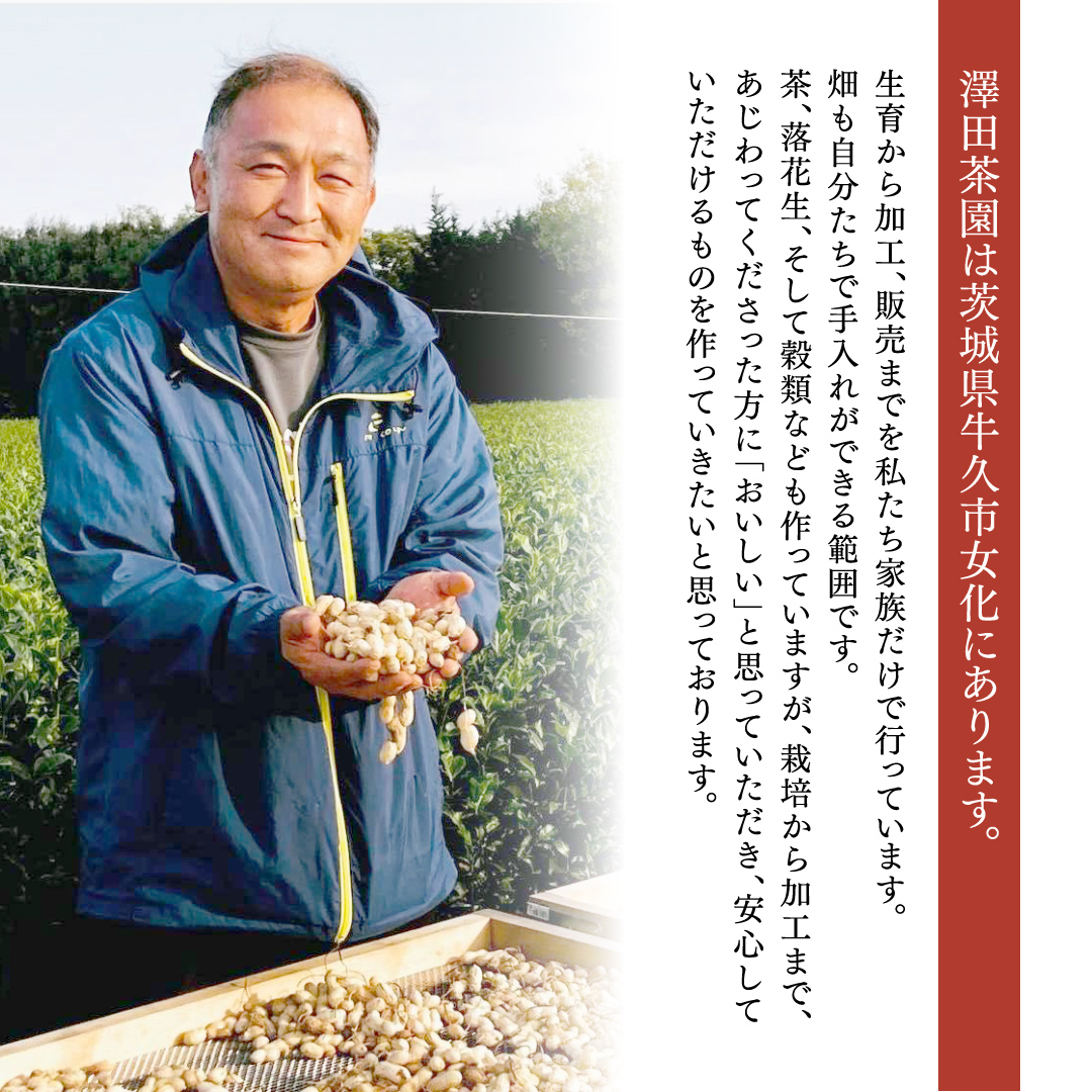 牛久市産 素煎り 落花生 （ むき実 ）180g × 2袋 セット 計360g ピーナッツ ナッツ 殻なし 詰合せ 豆 無塩 塩分不使用 おつまみ おやつ お菓子 素焼き 殻なし マメ まめ 料理 お茶漬け 国産 小分け お取り寄せ グルメ 茨城県