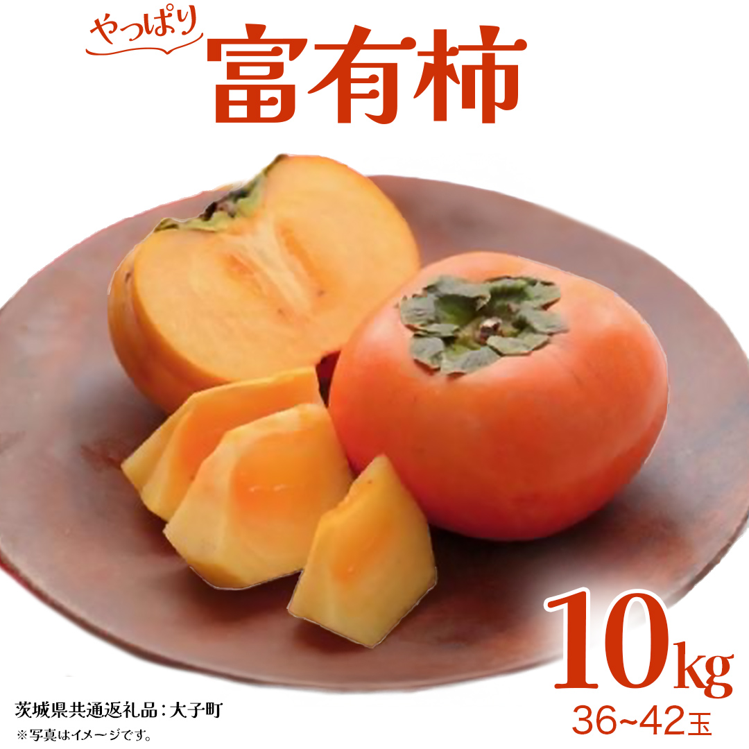 富有柿 約10kg (36～42玉)【2026年11月上旬発送開始】(茨城県共通返礼品：大子町) 柿 かき フルーツ 果物 秋の味覚 旬