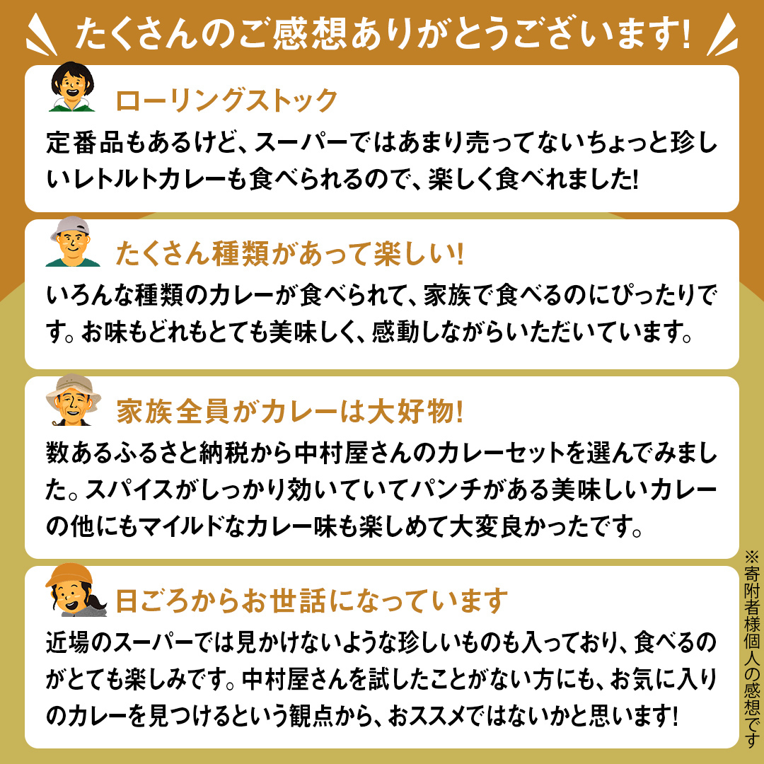 新宿中村屋 人気 レトルトカリー 詰合せ 20個セット（ 4種 各5個 ） 詰合せ 洋食 時短 カレー 贈答品 保存用 ストック用 非常用 老舗 電子レンジ 調理可 スパイシーチキン ビーフスパイシー バターチキン ベジタブル レンチン レンジ
