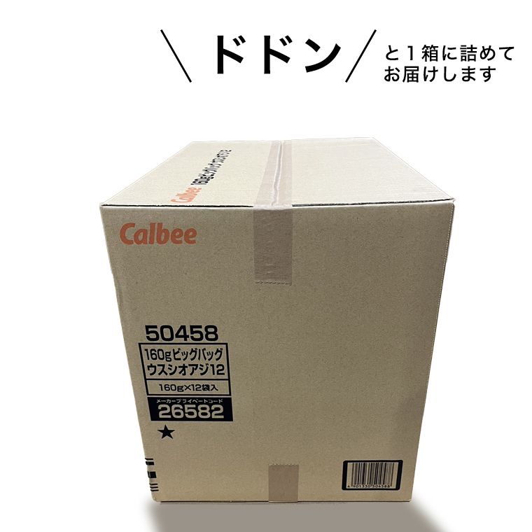【最短3営業日！スピード発送】 カルビー ポテトチップス BIGBAG 160g うすしお味 1ケース ( 12袋 ) ポテチ お菓子 おかし 大量 スナック おつまみ ジャガイモ じゃがいも まとめ買い 数量限定