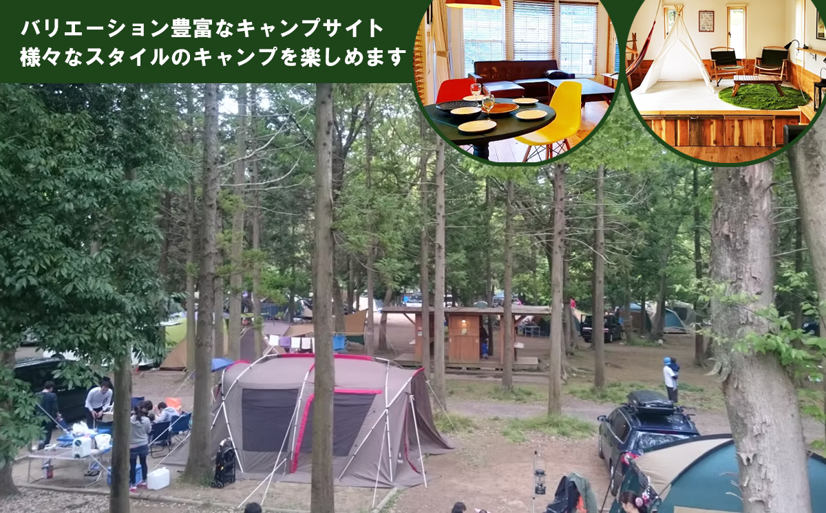 キャンプ&バーベキュー「フォンテーヌの森」 施設利用券 15,000円分【 キャンプ 宿泊 体験 体験型 バーベキュー アウトドア BBQ 夏休み GW 子供 家族 お出かけ 茨城県 つくば市 】