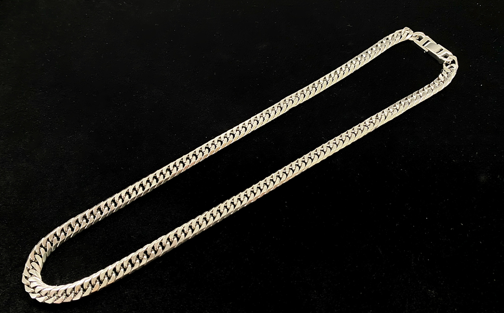 純チタン ネックレス 2.0Φ六面W喜平60cm【 チタン 純チタン 貴金属 ネックレス 高級 アクセサリー 高級アクセサリー 金属 ジュエリー 茨城県 つくば市 】