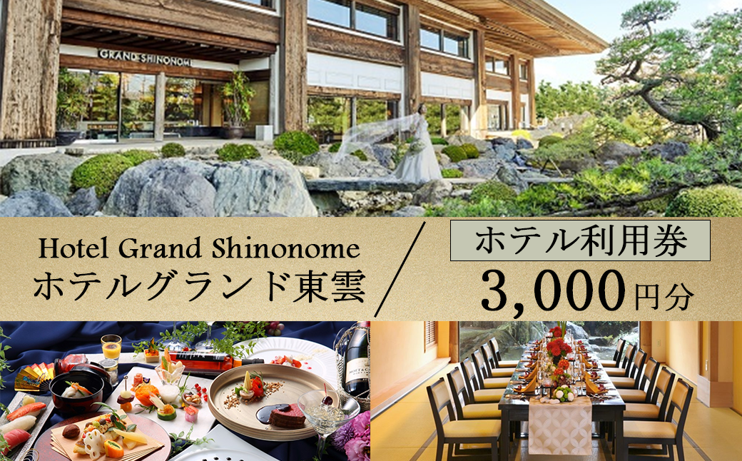 ホテルグランド東雲 ホテル利用券 3,000円【 ホテル 旅館 ビジネスホテル 宿 宿泊 宿泊券 利用券 チケット レストラン 料理 ウェディング ブライダル 旅行 茨城県 つくば市 宿泊補助券 宿泊利用券 宿泊チケット 体験型 】