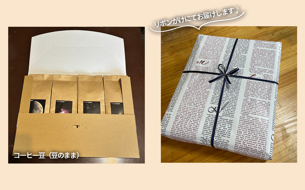 もっくん珈琲のコーヒー豆『星空珈琲』(豆のまま)　100g×4種 計400g　【 コーヒー 珈琲 粉 コーヒー豆 自家焙煎 スペシャルティコーヒー ギフト 茨城県 つくば市 】