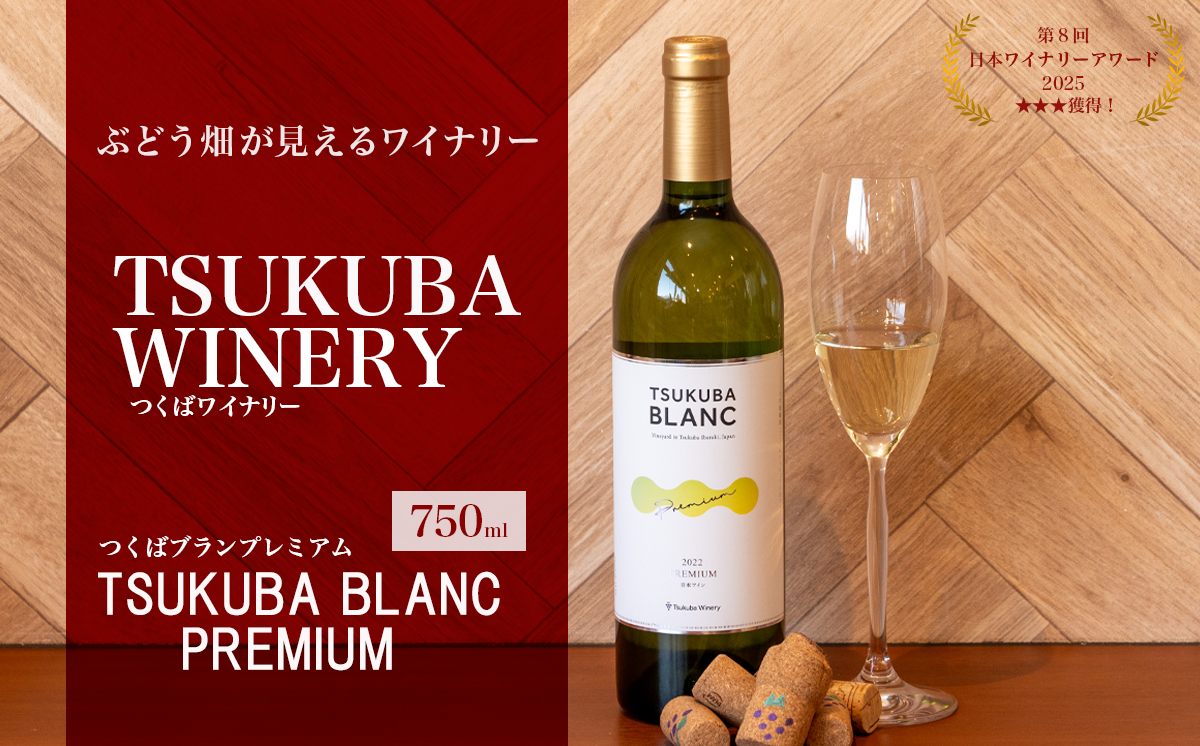 つくばワイナリー TSUKUBA BLANC プレミアム 【 お酒 葡萄 ぶどう ブドウ 茨城県産 つくば市産 ワイナリー 】