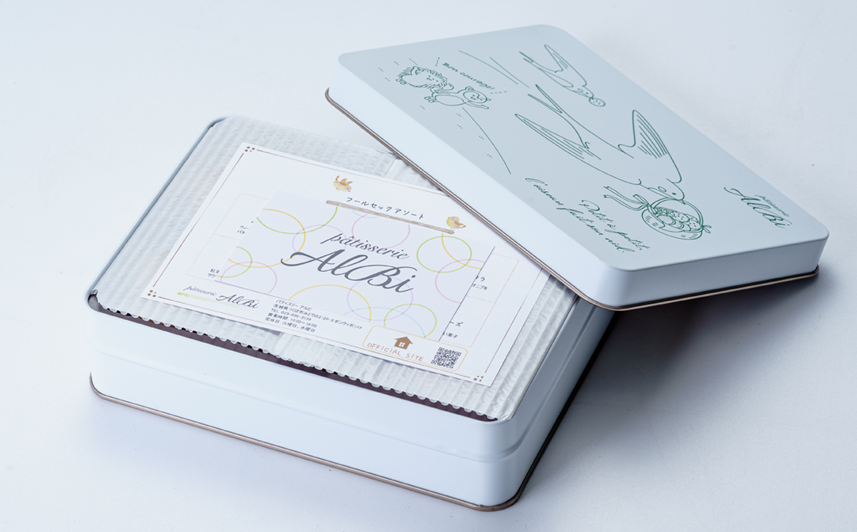 パティスリーアルビ クッキー詰め合わせ ツバメ缶（フールセック アソート）　【 クッキー クッキー缶 フールセック 詰め合わせ 焼き菓子 お菓子 洋菓子 ギフト 茨城県 つくば市 】