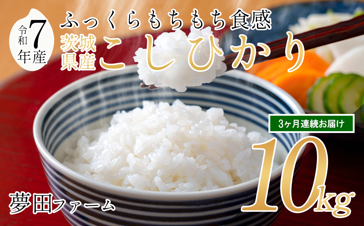 【 3ヵ月 定期便 】 令和7年産 コシヒカリ 10kg