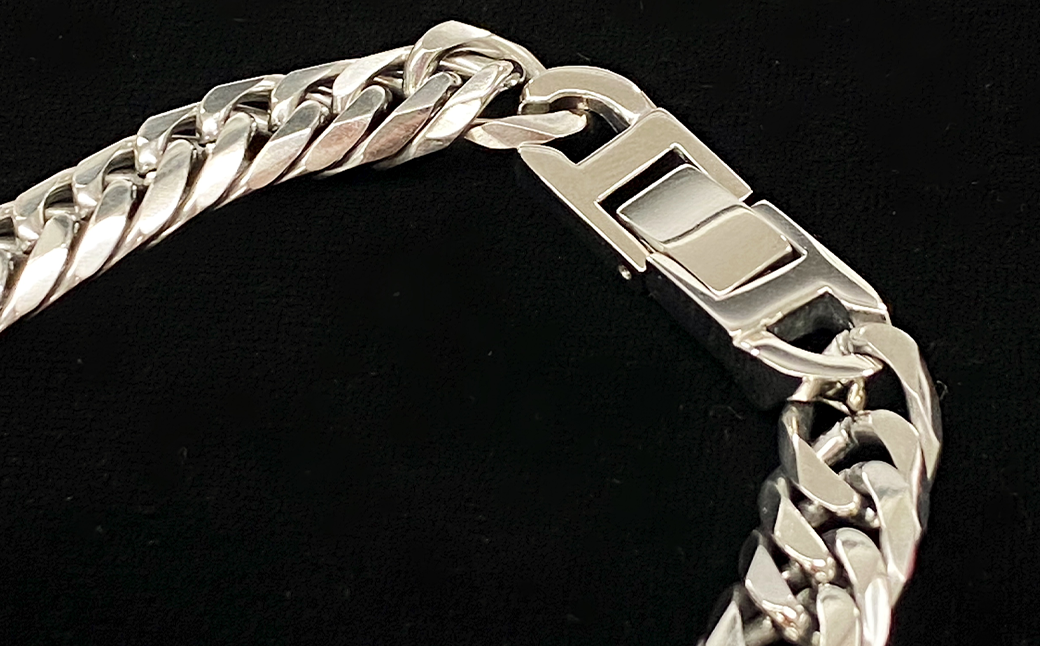 純チタン ネックレス 2.0Φ六面W喜平60cm【 チタン 純チタン 貴金属 ネックレス 高級 アクセサリー 高級アクセサリー 金属 ジュエリー 茨城県 つくば市 】