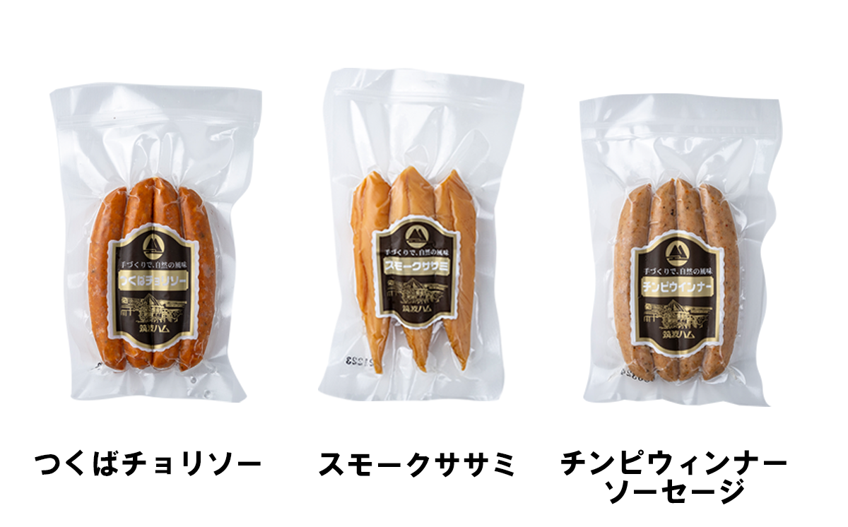 筑波ハム 手づくり ハムスライス ・ ソーセージ ・ べーコンとスモークササミのバラエティセット11品【 豚肉 豚 ぶた肉 ポーク チョリソー ステーキ 茨城県産 国産 つくば市 酒のつまみ 詰め合わせ お中元 お歳暮 】