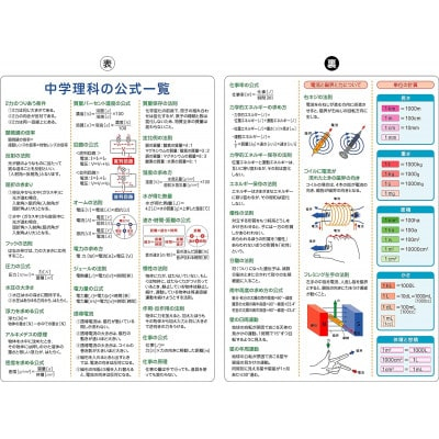 受験教材下敷き 5枚セット【 下敷き 文房具 教材 ツール 高校受験 暗記 記憶 視覚 勉強 学習 受験 テスト 試験 隙間時間 中学生 理科 国語 数学 歴史 英語 5教科 セット フライング・エッグ 人気 おすすめ 】