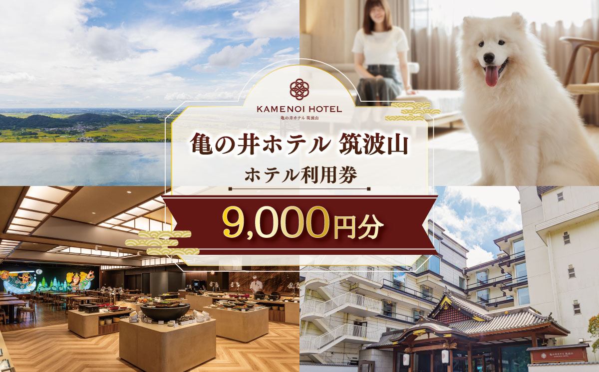 亀の井ホテル 筑波山 ホテル利用券 9,000円 | 宿泊 宿泊券 旅行 旅行券 チケット 宿 ホテル 旅館 温泉 天然温泉 露天風呂 子ども 子供 家族 ファミリー ペット 茨城県 つくば市