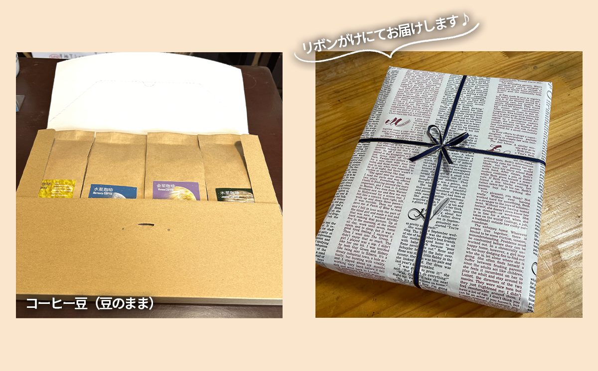 もっくん珈琲のコーヒー豆『太陽系珈琲』(豆のまま)　100g×4種 計400g　【 コーヒー 珈琲 粉 コーヒー豆 自家焙煎 スペシャルティコーヒー ギフト 茨城県 つくば市 】