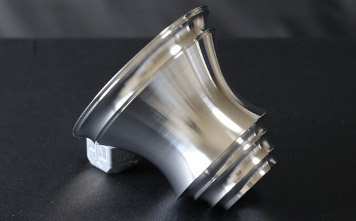 アルミ金属製 ポット（ 植木鉢 ）LN3-M【 茨城県 つくば市 RUSTPLAN ラストプラン アルミ加工 植木鉢 金属 アルミニウム アルミ インテリア 高級 家具 盆栽 】