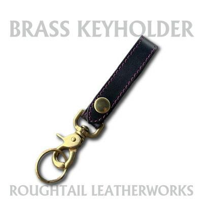 ラフテール【真鍮キーホルダー】ブラック×パープル　AC-KH-BR-BKPP【1639858】