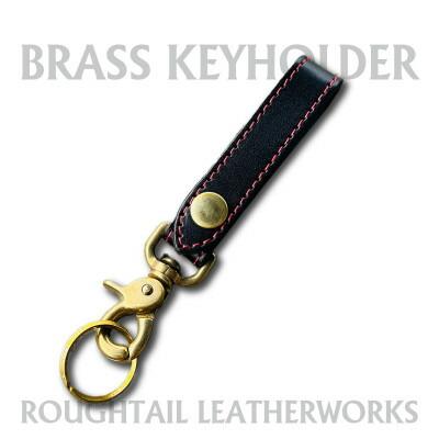 ラフテール【真鍮キーホルダー】ブラック×レッド　AC-KH-BR-BKRD【1639856】