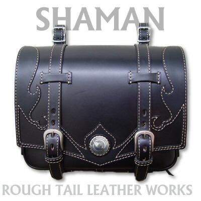 ラフテール【シャーマン サドルバッグ Mサイズ】ブラック×ブラック　SHA-SB-BKBK-A-M【1616667】