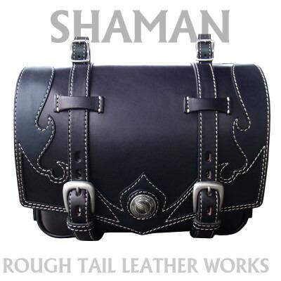 ラフテール【シャーマン サドルバッグ Lサイズ】ブラック×ブラック　SHA-SB-BKBK-A-L【1616666】