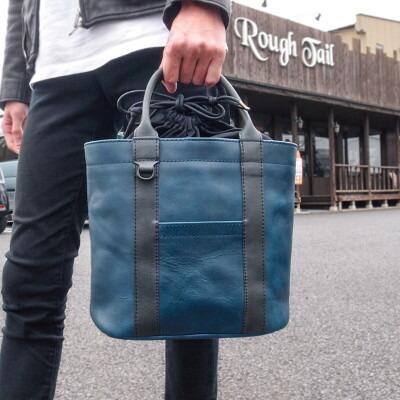 Ciwau leathers 【鬼灯 Ho-zuki】トートバッグ 千波ブルー【1490258】