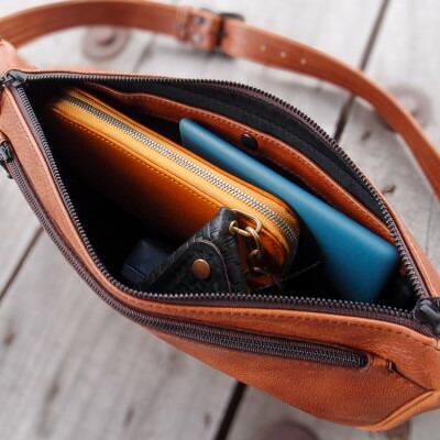 Ciwau leathers 【BOAT BAG】チェスナットブラウン　　【1477431】