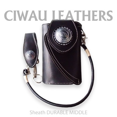 Ciwau leathers　【シース　デュラブル　 MIDDLE A−type】ブラック【1582972】