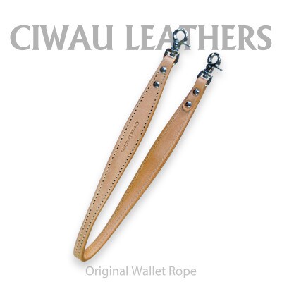 Ciwau leathers　【ウォレットロープ　平ロープ47cm】ナチュラル【1578912】