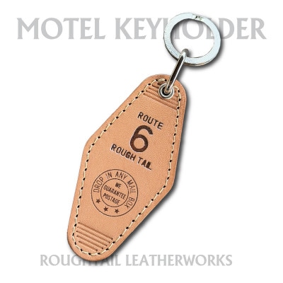 ラフテール【栃木レザー製牛革使用　モーテルキーホルダー】ナチュラル×シルバー【1712378】